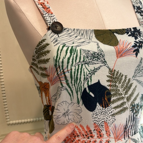 Monteau Los Angeles Big Girls Tropical Print Sundress Size Large - Picture 10 of 10